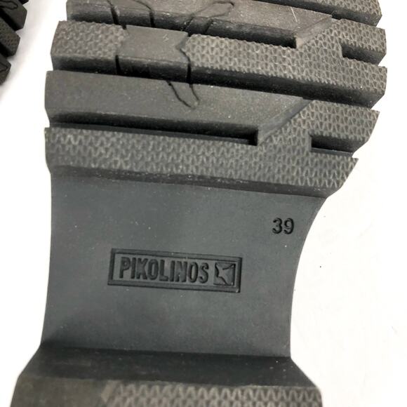 PIKOLINOS Women Aviles Platform Loafer EU 39 US 8.5 Black Leather Chain Link NIB - Picture 13 of 13